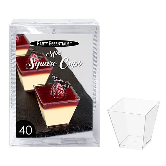 2 OZ SQUARE CUPS CLEAR