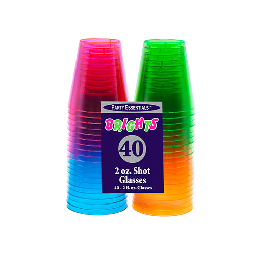 NEON SHOT GLASSES 40CT