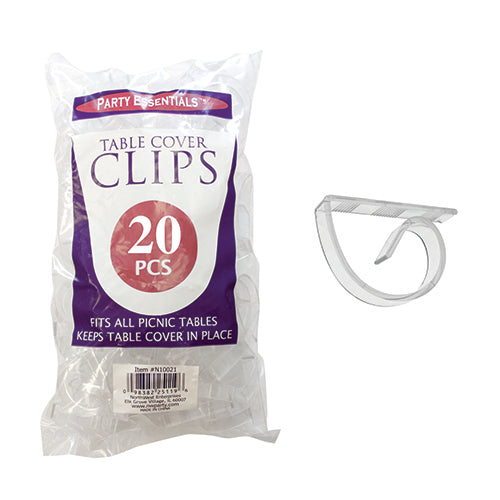 TABLECOVER CLIPS 20CT
