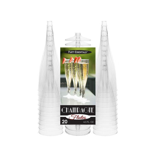 4.5OZ CHAMPAGNE FLUTES 20CT