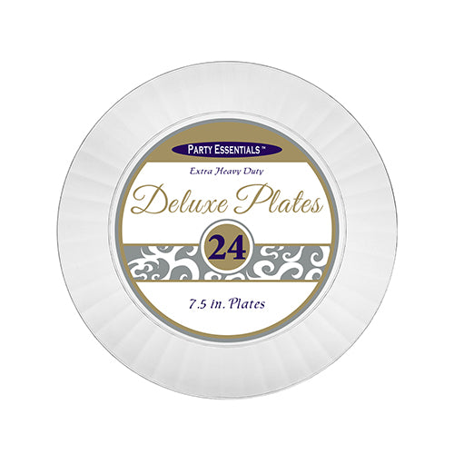 7.5" DELUXE PLATES CLEAR