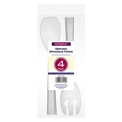 9.5" SERVING SPOONS & FORKS