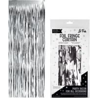 SILVER FOIL FRINGE CURTAIN