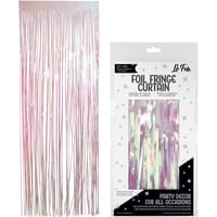 IRIDESCENT FOIL FRINGE CURTAIN