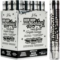 METALLIC SILVER CONFETTI CANNON