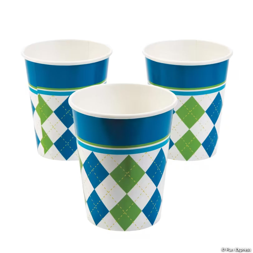PAR-TEE GOLF 9OZ PPR CUP 8CT
