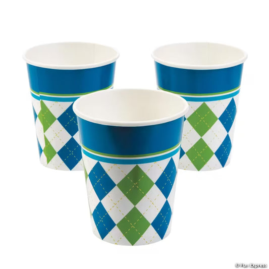 PAR-TEE GOLF 9OZ PPR CUP 8CT