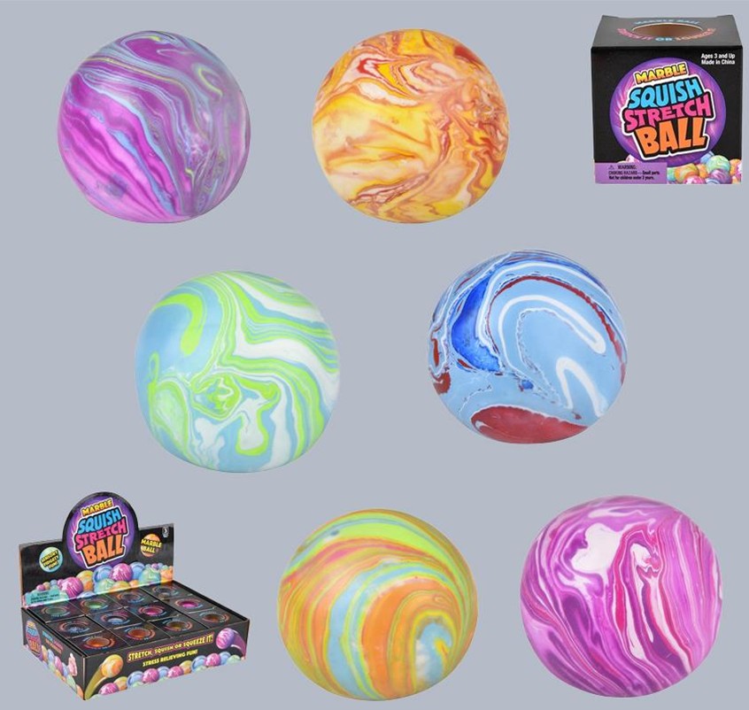DOUGH DOUGH SQUISH MARBELIZED BALL