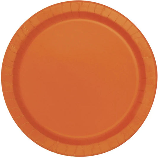 PUMPKIN ORANGE 10.25" PPR PLATES 20CT