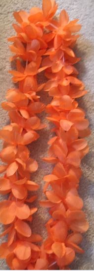 SPIRIT LEI ORANGE 6CT