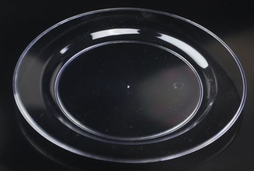 10" CLEAR PLASTIC PLATE 60CT