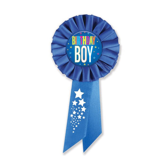BLUE BDAY BOY RIBBON