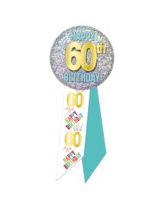 60TH BIRTHDAY ROSETTE