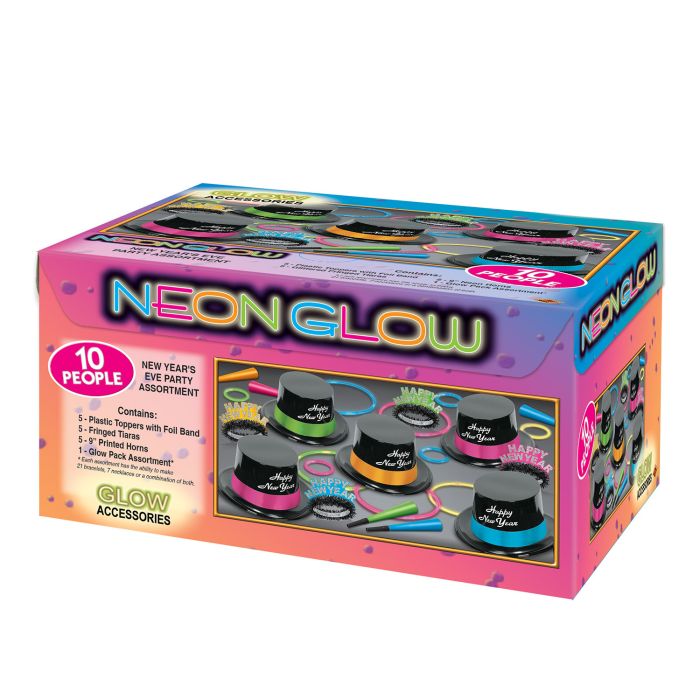 NEON GLOW ASST FOR 10