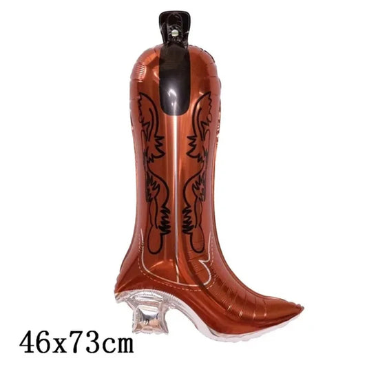 46" COWBOY BOOT SHAPED MYLAR 1 CT