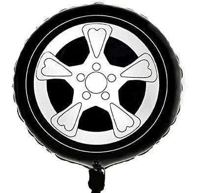 RACING TIRE SHAPED 18" MYLAR