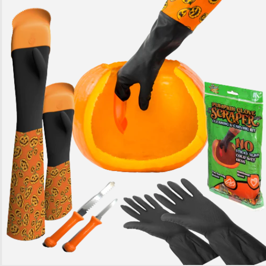 PUMPKIN GLOVE SCRAPER A/K COMBO