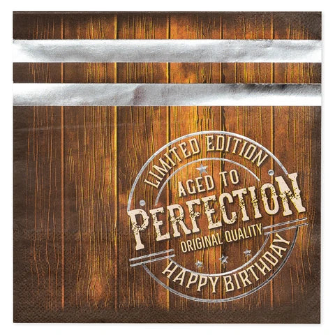AGED TO PERFECTION LUNCH NAPKIN 16CT