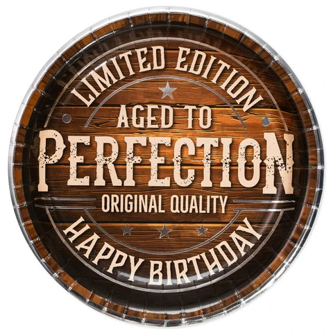AGED TO PERFECTION 9" PPR PLATE 8CT