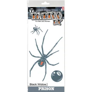 PRISON BLACK WIDOW TATTOO