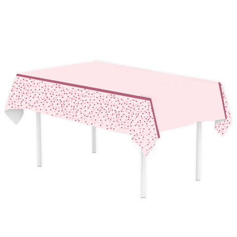 BLUSH BIRTHDAY PL TABLECOVER