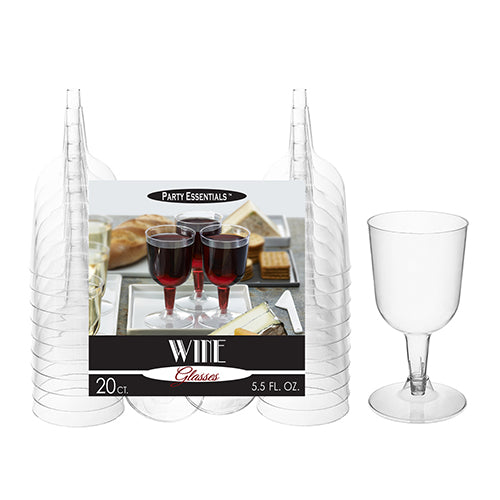 5.5 OZ WINE GLASS 20 CT
