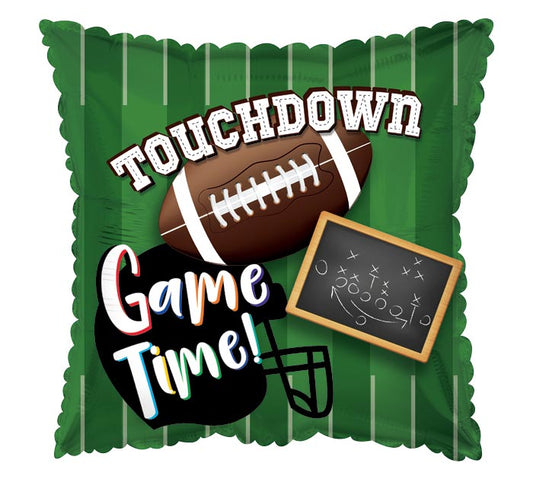 GAME TIME FOOTBALL SQ 18" MYLAR