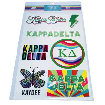 SORORITY VINYL DECAL SHEETS