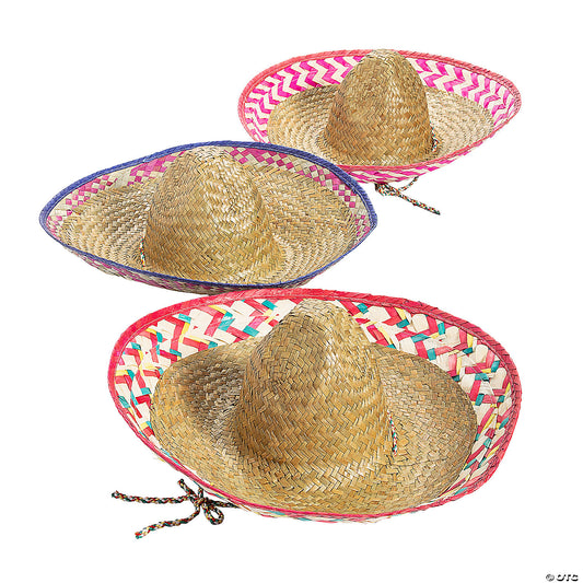 ADULT WOVEN STRAW SOMBRERO