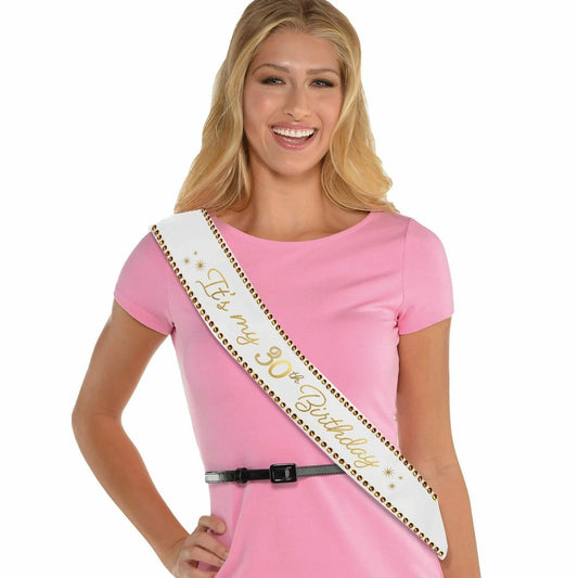 GOLDEN AGE 30TH BIRTHDAY SASH