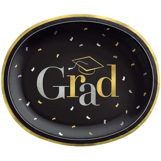 CLASS DISMISSED 12" OVAL PPR PLATES