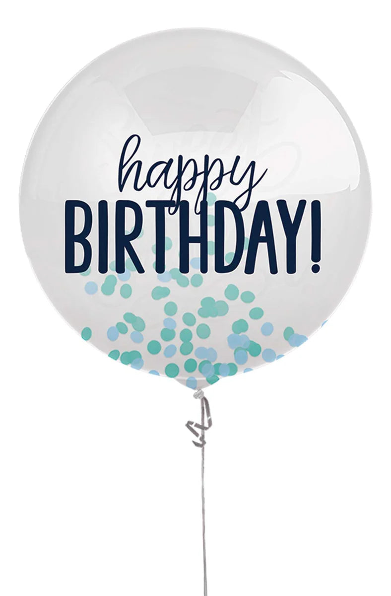 BLUES 24" LATEX CONFETTI