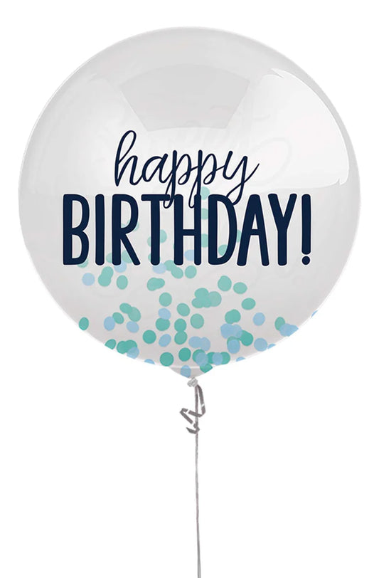 BLUES 24" LATEX CONFETTI