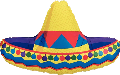 34" SOMBRERO SHAPE MYLAR