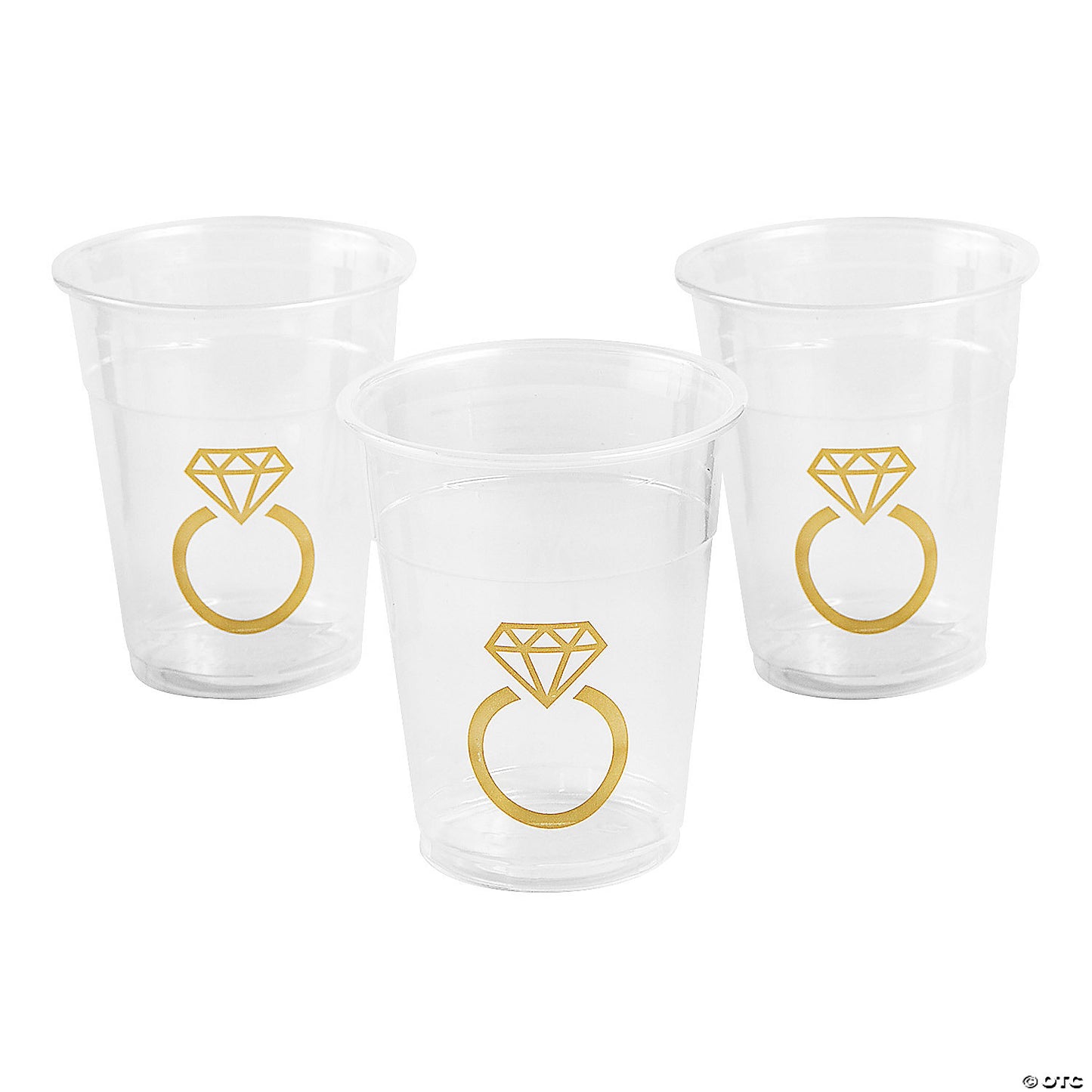 DIAMOND RING CLEAR PL CUPS 50CT