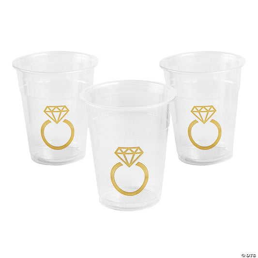 DIAMOND RING CLEAR PL CUPS 50CT