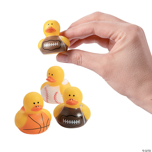 MINI SPORTS BALL RUBBER DUCKS