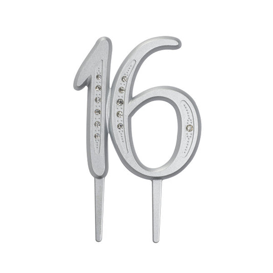 DIAMOND 16 MONOGRAM CAKE TOPPER