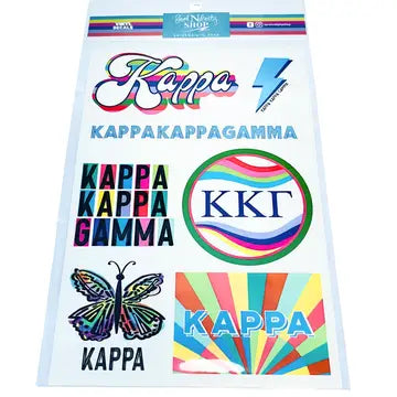 SORORITY VINYL DECAL SHEETS