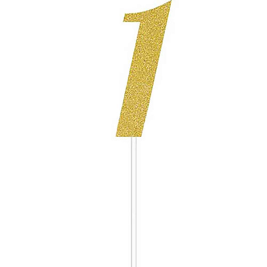 CAKE TOPPER GOLD 1 ONE