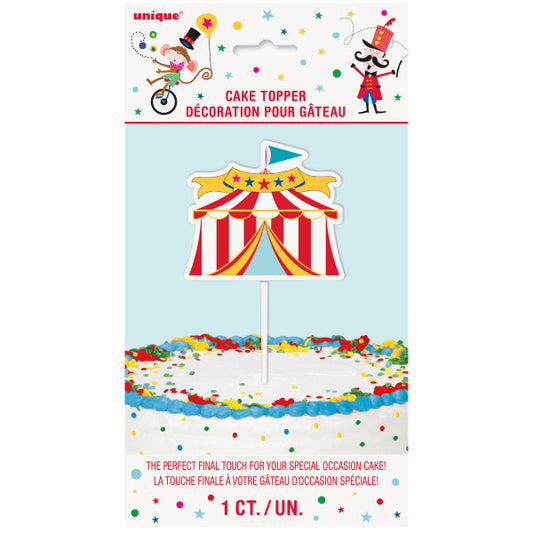 CIRCUS TENT CAKE TOPPER