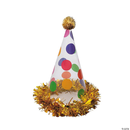 POLKA DOT PARTY CONE HAT