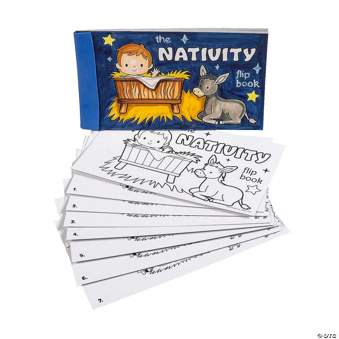 COLOR YOUR OWN -NATIVITY FLIP BOOK 12CT