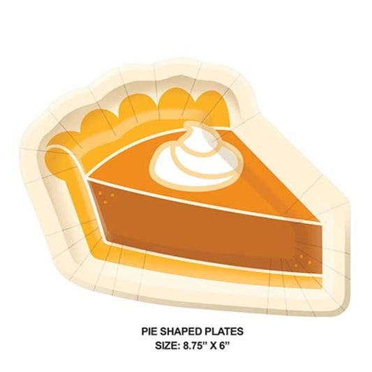 FALL PIE SHAPE 7" PPR PLATE