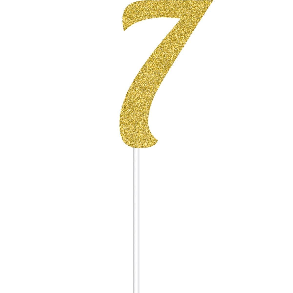 CAKE TOPPER GOLD 7 SEVEN