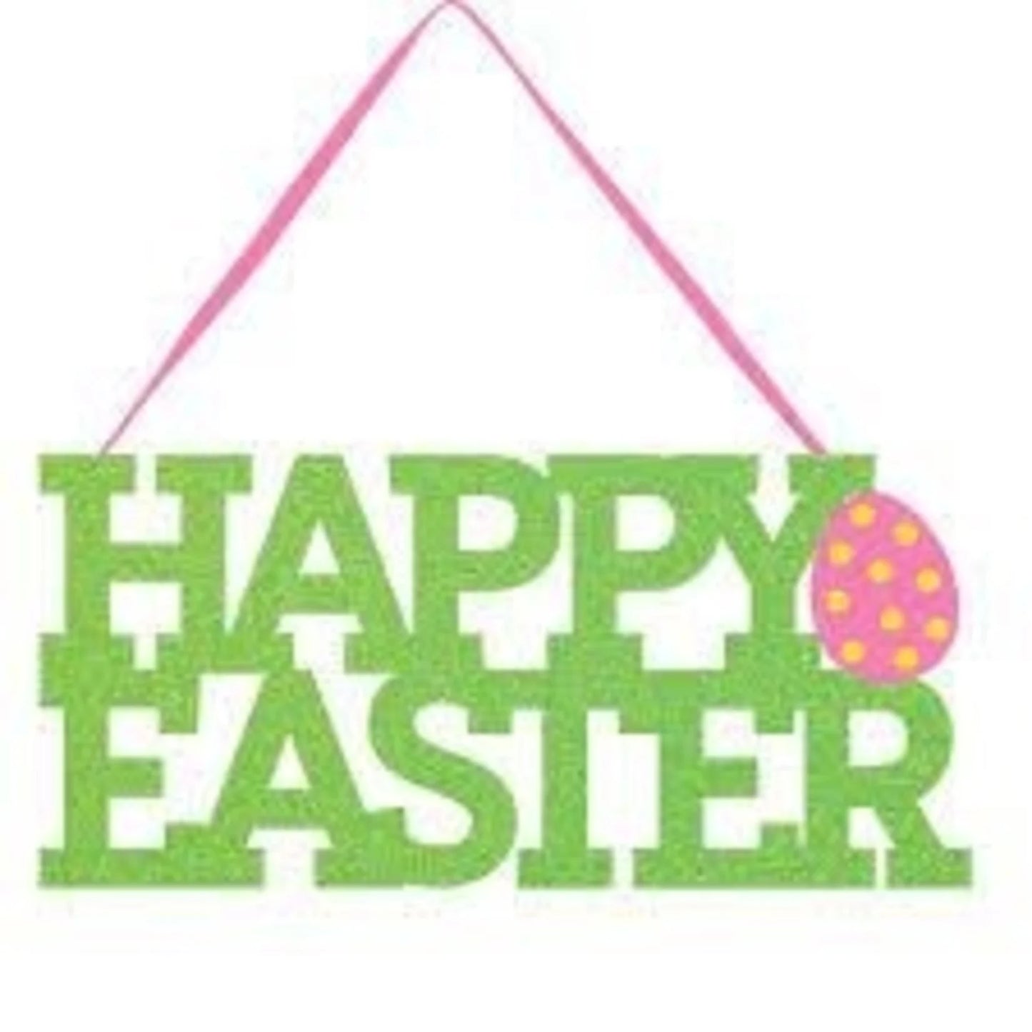 HAPPY EASTER GLITTER SIGN