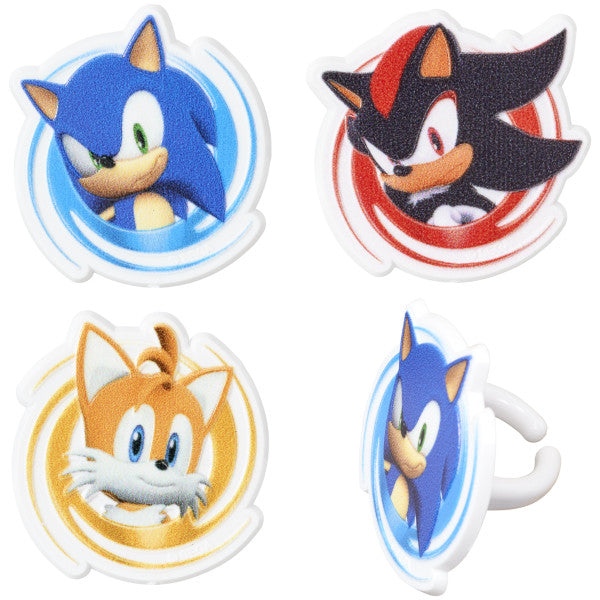 SONIC, TAILS & SHADOW CUPCAKE RINGS