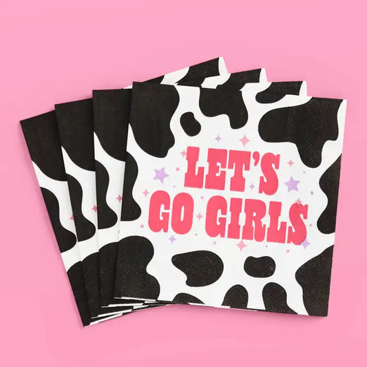 LET'S GO GIRLS COW PRINT BN