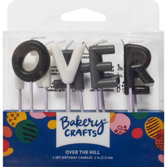 OVER THE HILL LETTER CANDLES