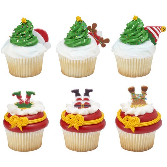 WHIMSICAL FEET/HATS CUPCAKE RINGS